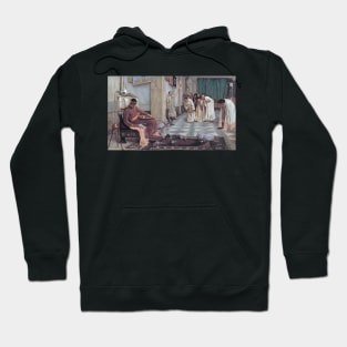 The Favourites of the Emperor Honorius by John William Waterhouse Hoodie